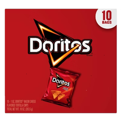 Doritos Nacho Cheese Flavored Tortilla Chips - 10oz/10ct