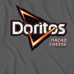Mens Doritos Nacho Cheese Shirt - Doritos Flamin Hot, Cool Ranch, Nacho Cheese - Doritos Graphic T-Shirt (Grey, Small)