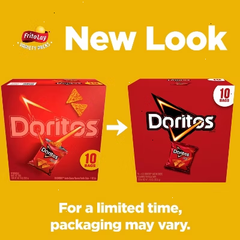 Doritos Nacho Cheese Flavored Tortilla Chips - 10oz/10ct