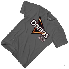 Mens Doritos Nacho Cheese Shirt - Doritos Flamin Hot, Cool Ranch, Nacho Cheese - Doritos Graphic T-Shirt (Grey, Small)