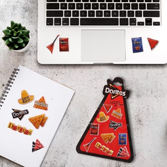 Doritos Fun Stickers for Kids Classroom, Cute Puffy Stickers for Girls, Boys and Teens, Cool Decal Stickers, Party Favors