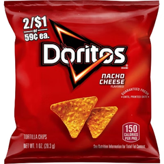 Doritos Nacho Cheese Flavored Tortilla Chips - 10oz/10ct