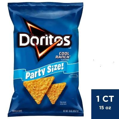 Doritos Cool Ranch Flavor Party Size Tortilla Chips - 14.5oz